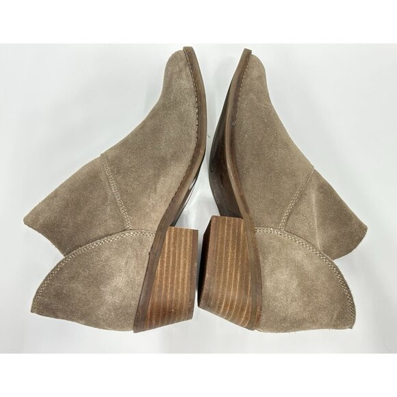 Lucky Brand Fahmida Ankle Boots Booties Brown Suede Women’s 7.5 Tan Casual - Picture 5 of 8